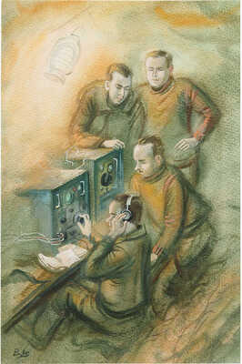 Винокур Владимир Исаакович. И. Папанин. На полюсе